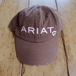 Ariat Womens Brown and Pink Ball Cap